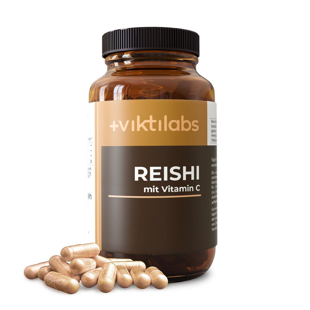 Viktilabs Premium Reishi: Vitalpilz mit 100% natürlichem Vitamin C