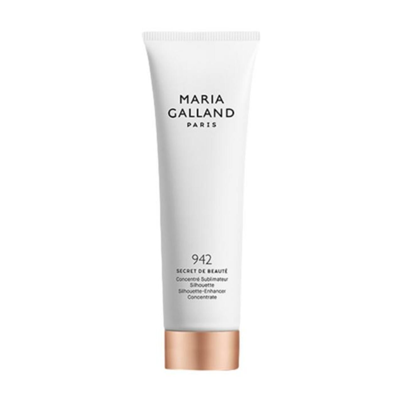 Weiße Tube mit Aufschrift MARIA GALLAND PARIS und Produktbezeichnung. Unterteil goldfarben.