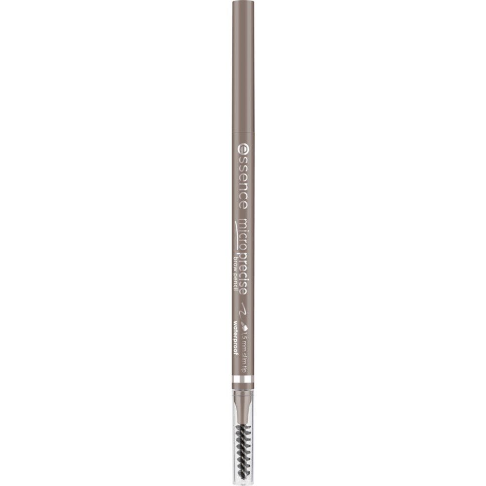 Augenbrauenstift mit feiner Spitze. Marke: Essence. Farbe: Braun. Aufschrift: Micro Precise.