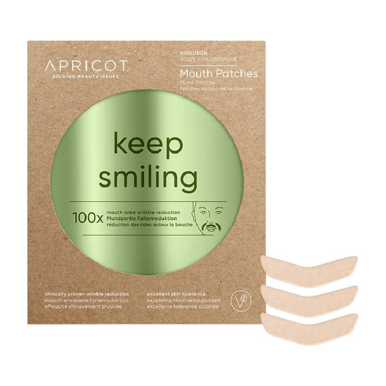 Apricot, Mund Patches Hyaluron "keep smiling"
