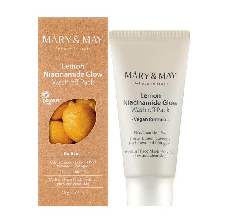 MARY & MAY Lemon Niacinamide Glow Wash Off Pack