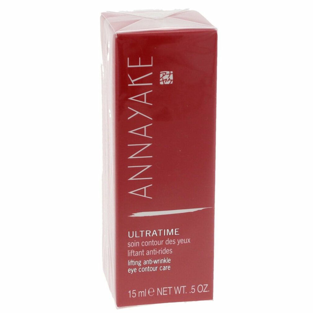 Rote Verpackung mit "ANNAYAKE"-Logo. "ULTRATIME" und Produktinformationen. 15 ml. Klarsichtfolie.