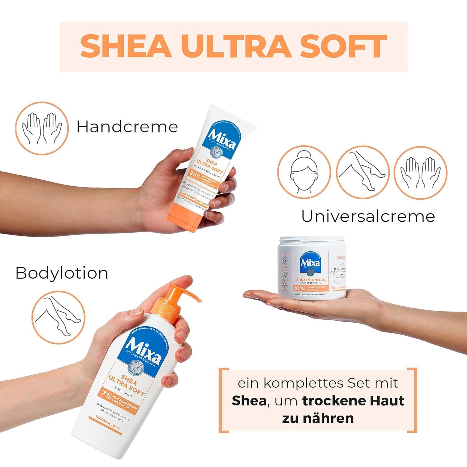 Mixa Shea Ultra Soft Hand & Nagelcreme
