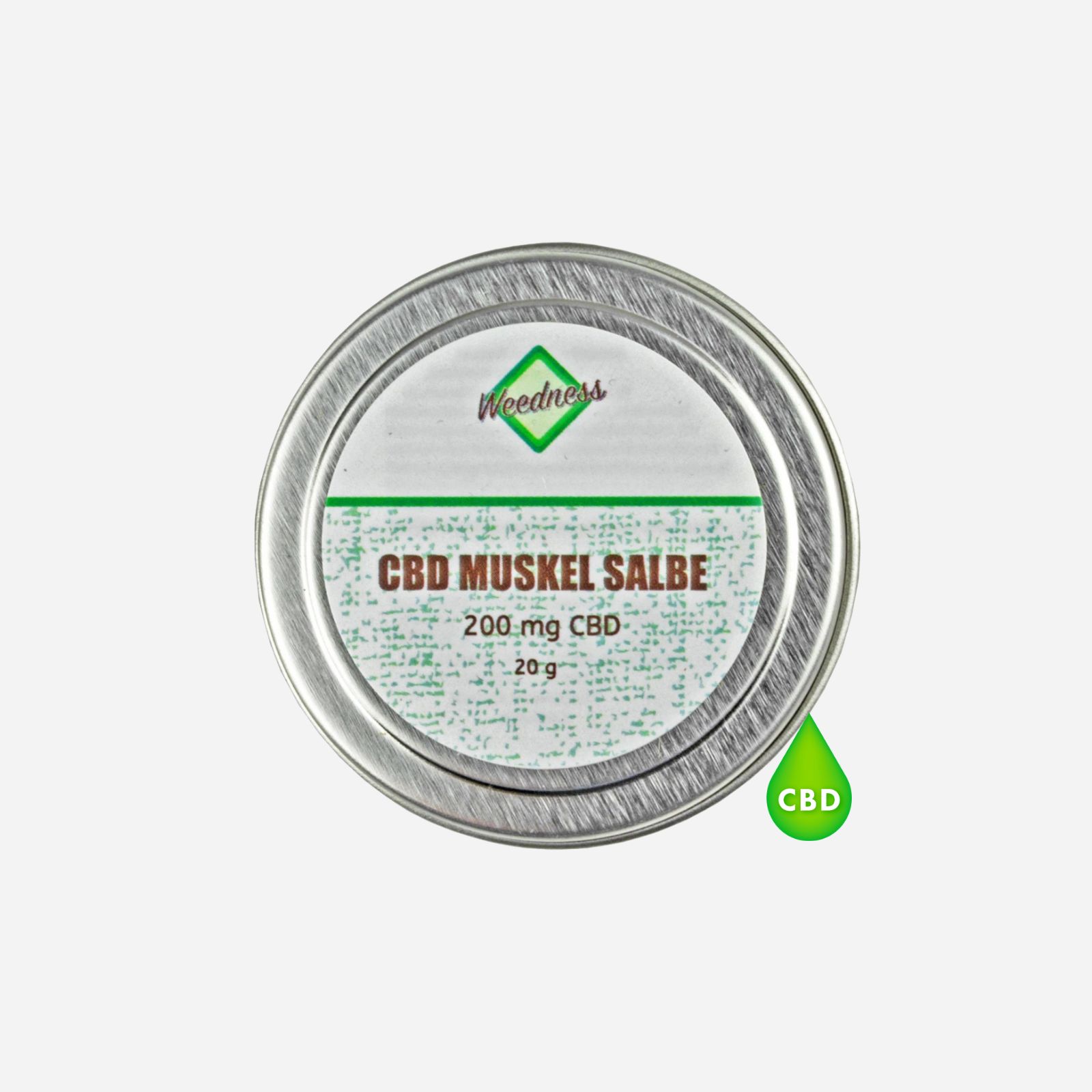 Weedness - CBD Schmerzsalbe für Sportverletzungen und Gelenkschmerzen 200mg