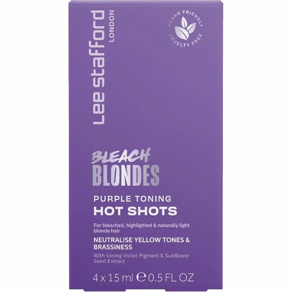 LEE Stafford Bleach Blondes Purple Toning Hot Shots – Anti-Gelbstich Kur 60 ml