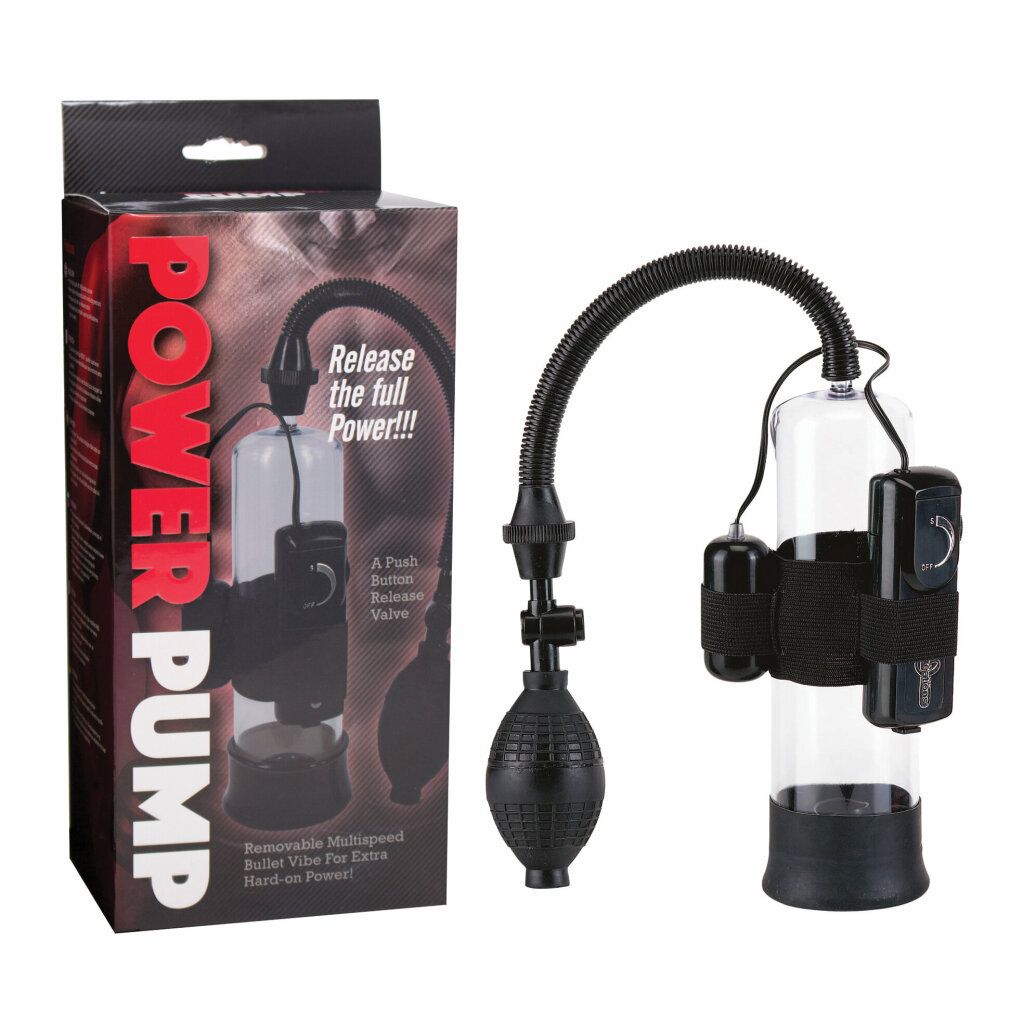 Penispumpe "Powerpump" mit Vibration | Effektives Potenz-Training | Seven Creations