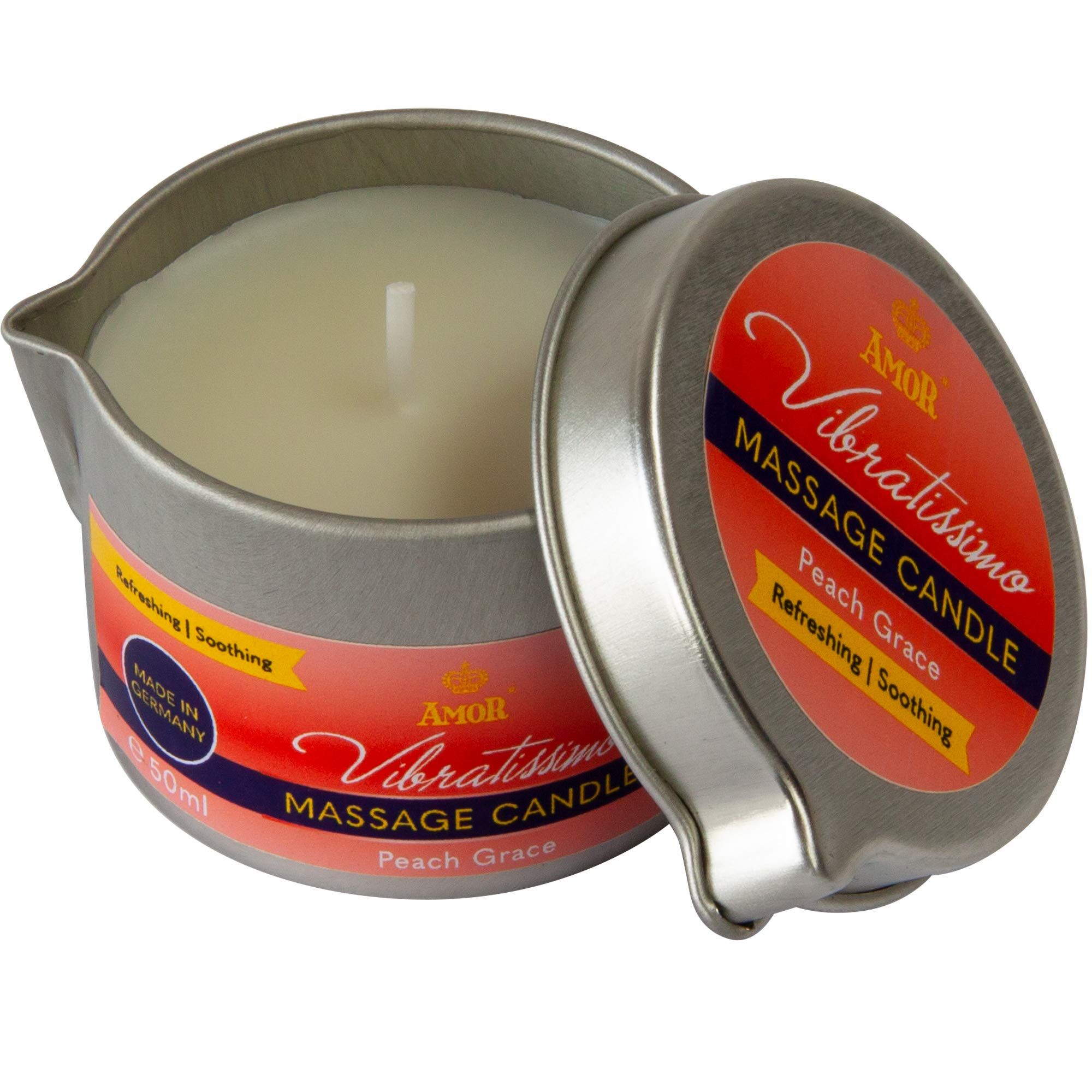 Vibratissimo Massagekerze Peach Grace