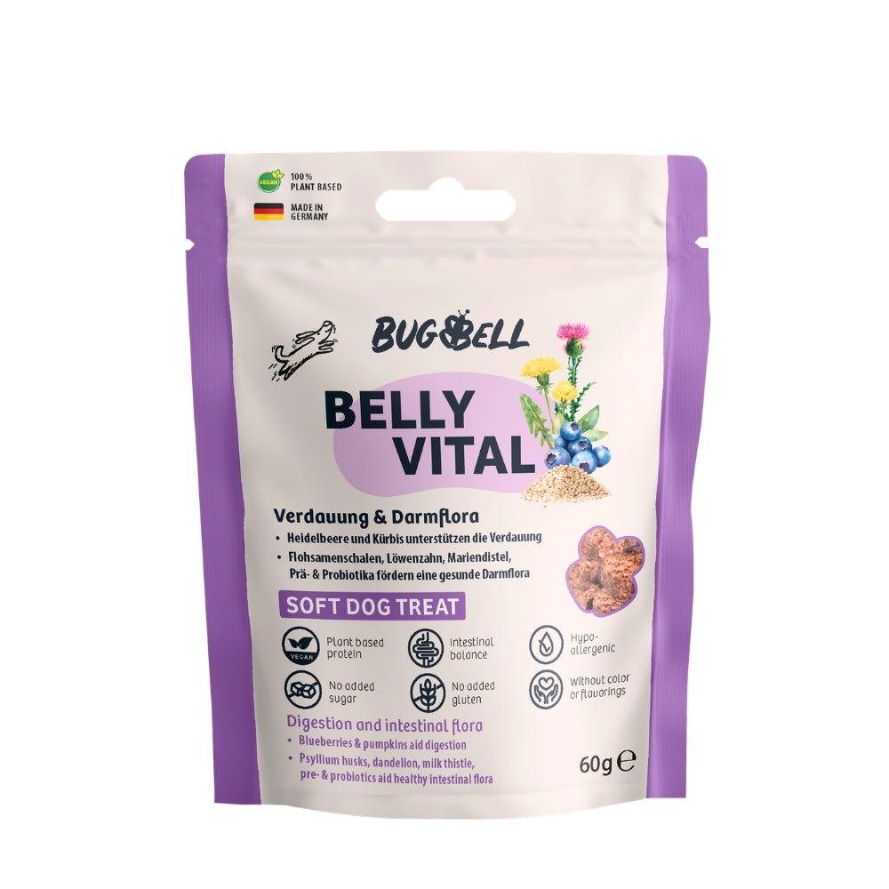 BugBell Weiche Hundeleckeri BellyVital - Verdauung & Darmflora 60 g Futter