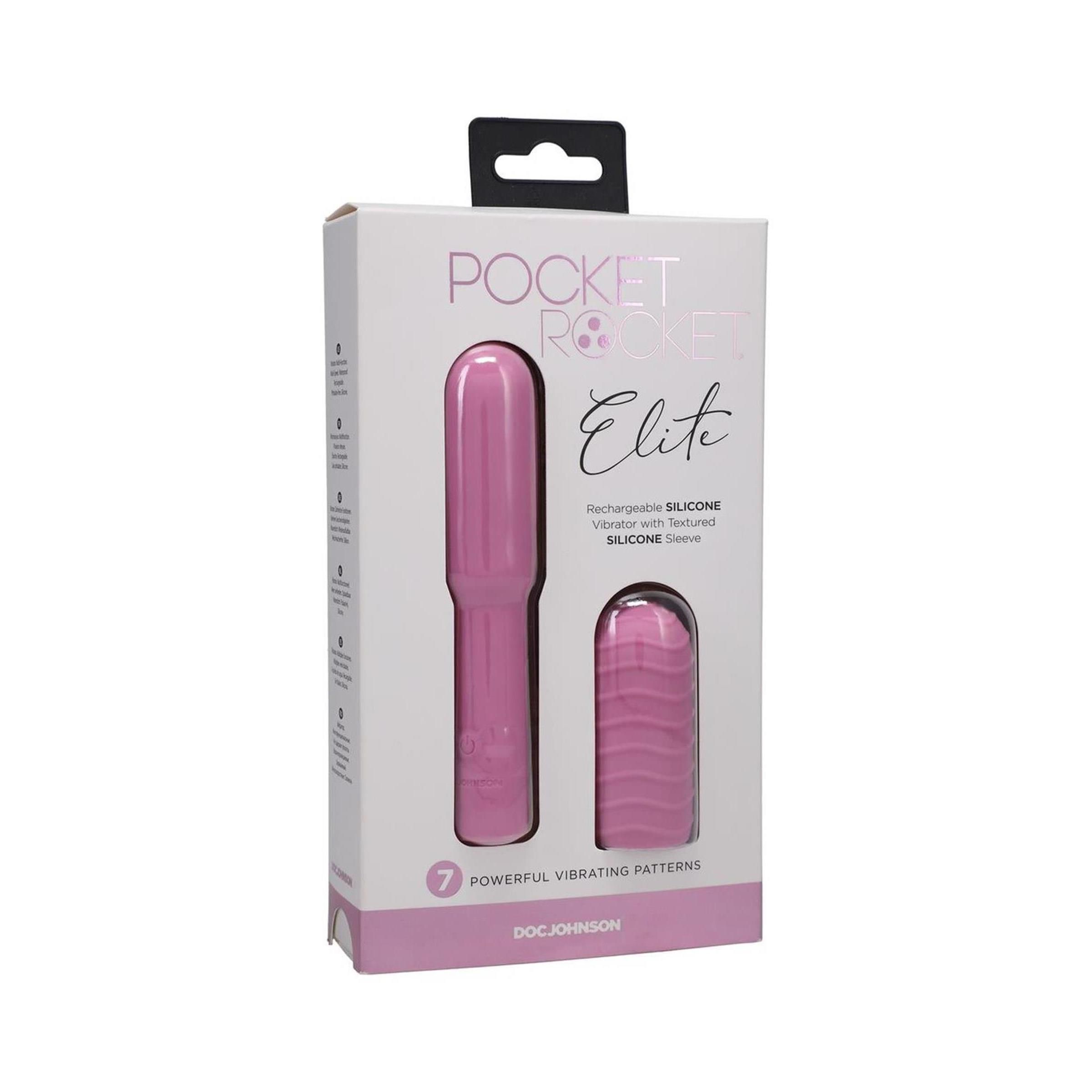 Doc Johnson - Elite - Mini Vibrator with Interchangeable Attachment