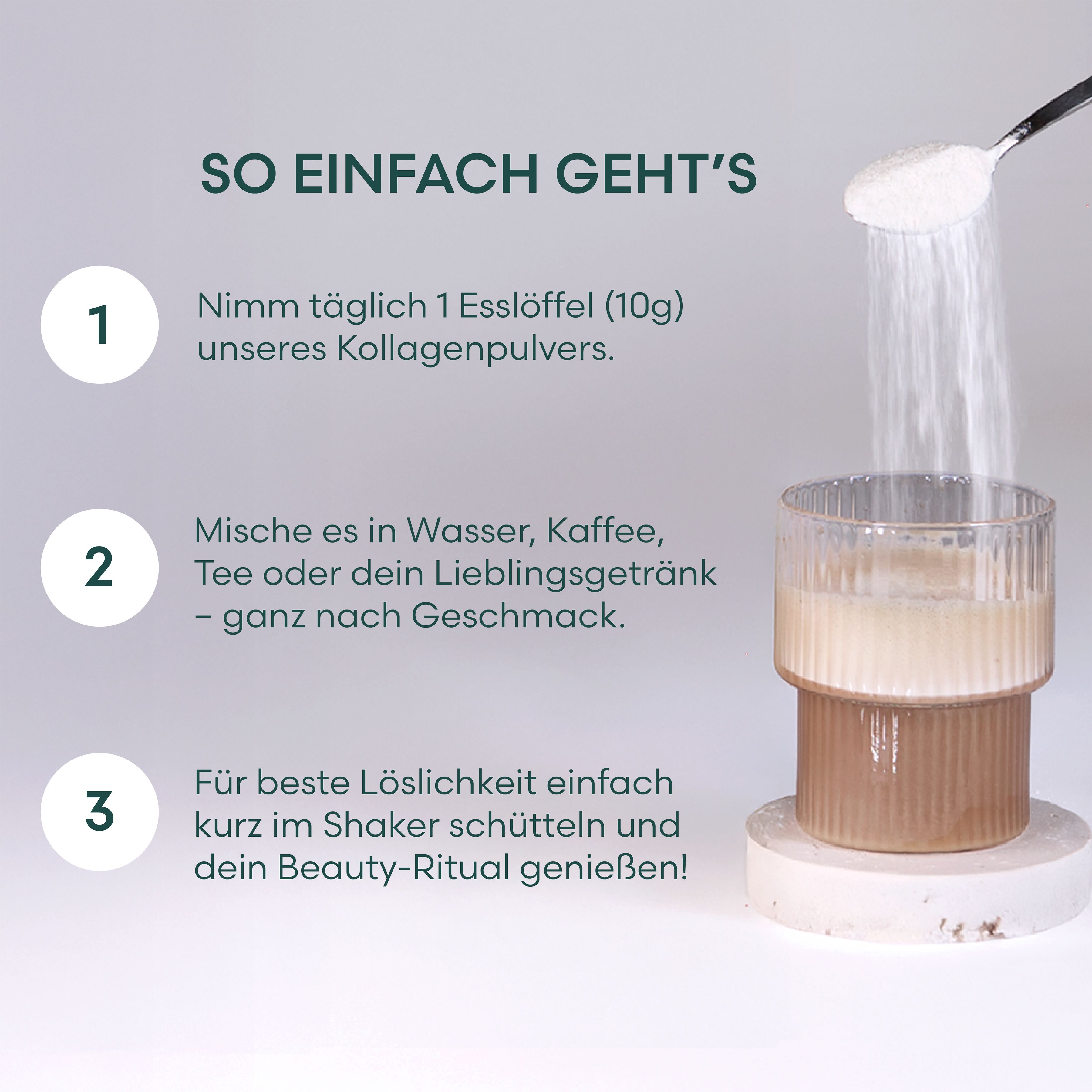 LIV Kollagen Pulver NEUTRALER GESCHMACK & GERUCH 50 Portionen