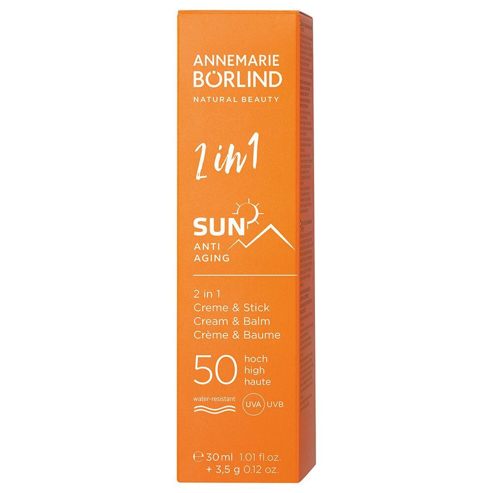 Börlind 2in1 Sonnencreme & Stick LSF 50 1 St Kombipackung