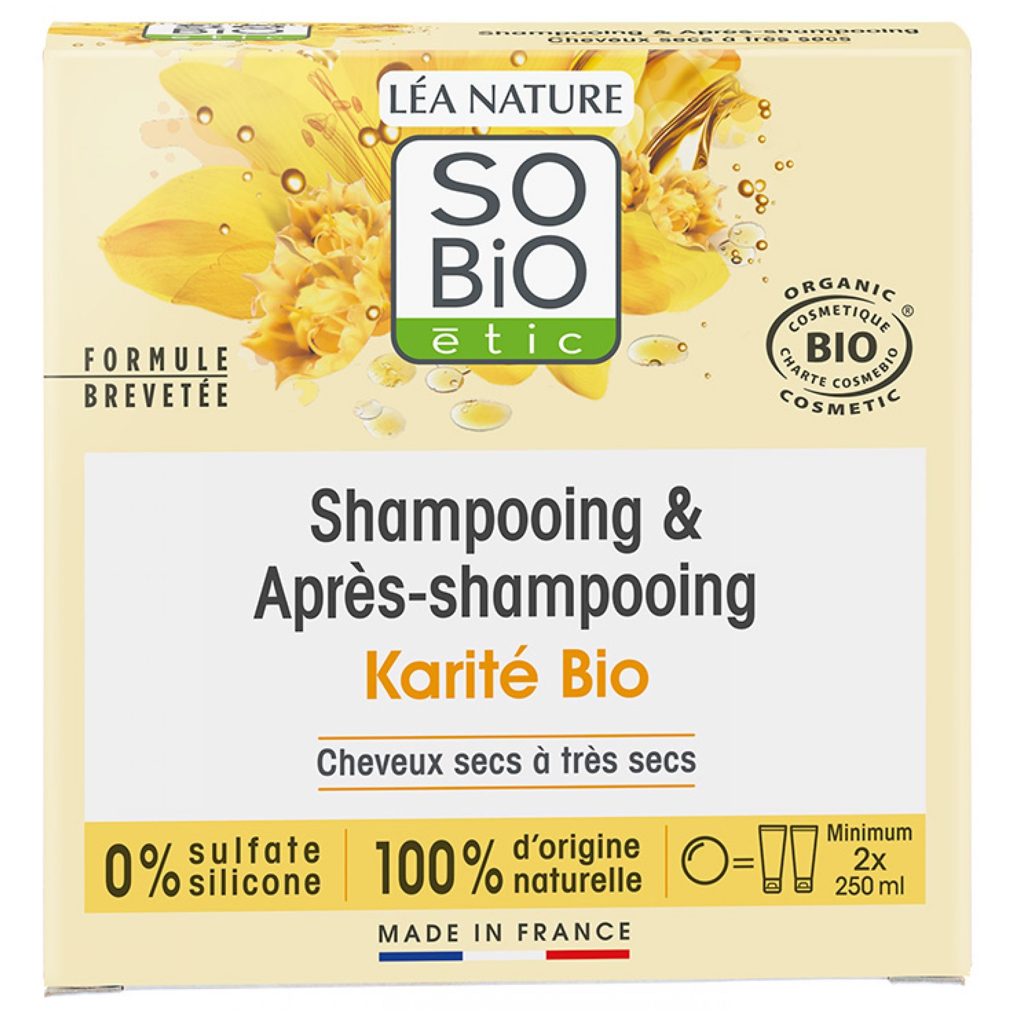 Léa Nature SO BIO étic Shampoo & Conditioner Karité Bio 7,5x7,5x2,5 cm