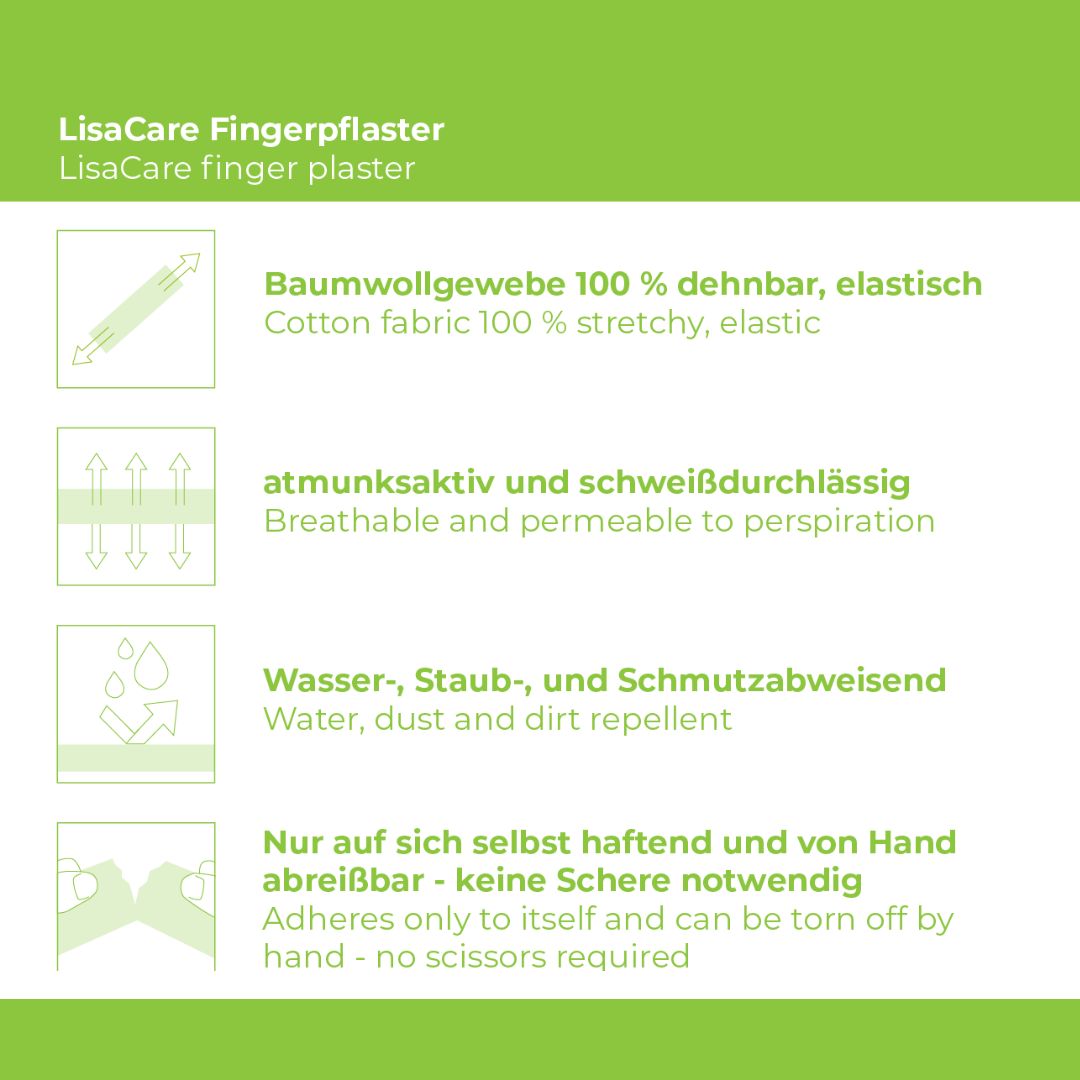 LisaCare Fingerpflaster 2,5cmx4,5m - Farb-Mix