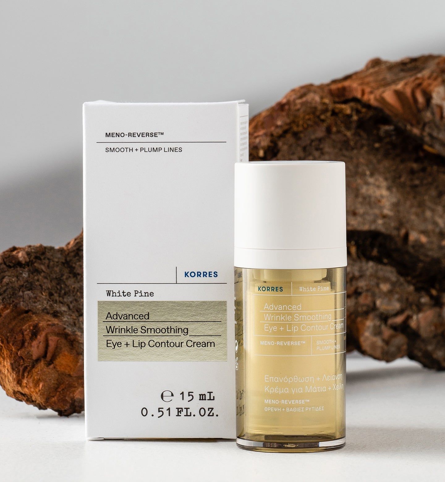 KORRES White Pine Augen- und Lippenkonturcreme