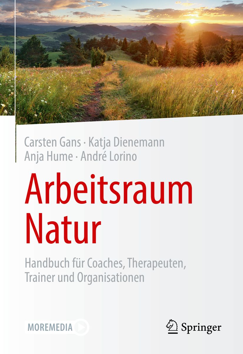 Buchcover mit Titel "Arbeitsraum Natur". Autoren: Carsten Gans, Katja Dienemann, Anja Hume, André Lorino. Verlag Springer.