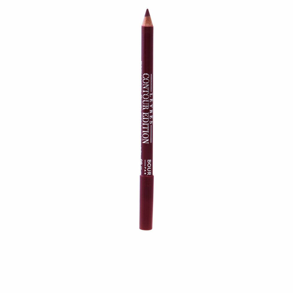 Lippenkonturenstift, dunkelrot. Mit Schriftzug "Lèvres Contour Edition" und "Bourjois".