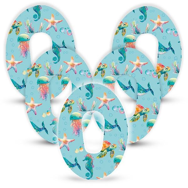 Diasticker® Dexcom G6 Fixiertapes "Sea Animals"