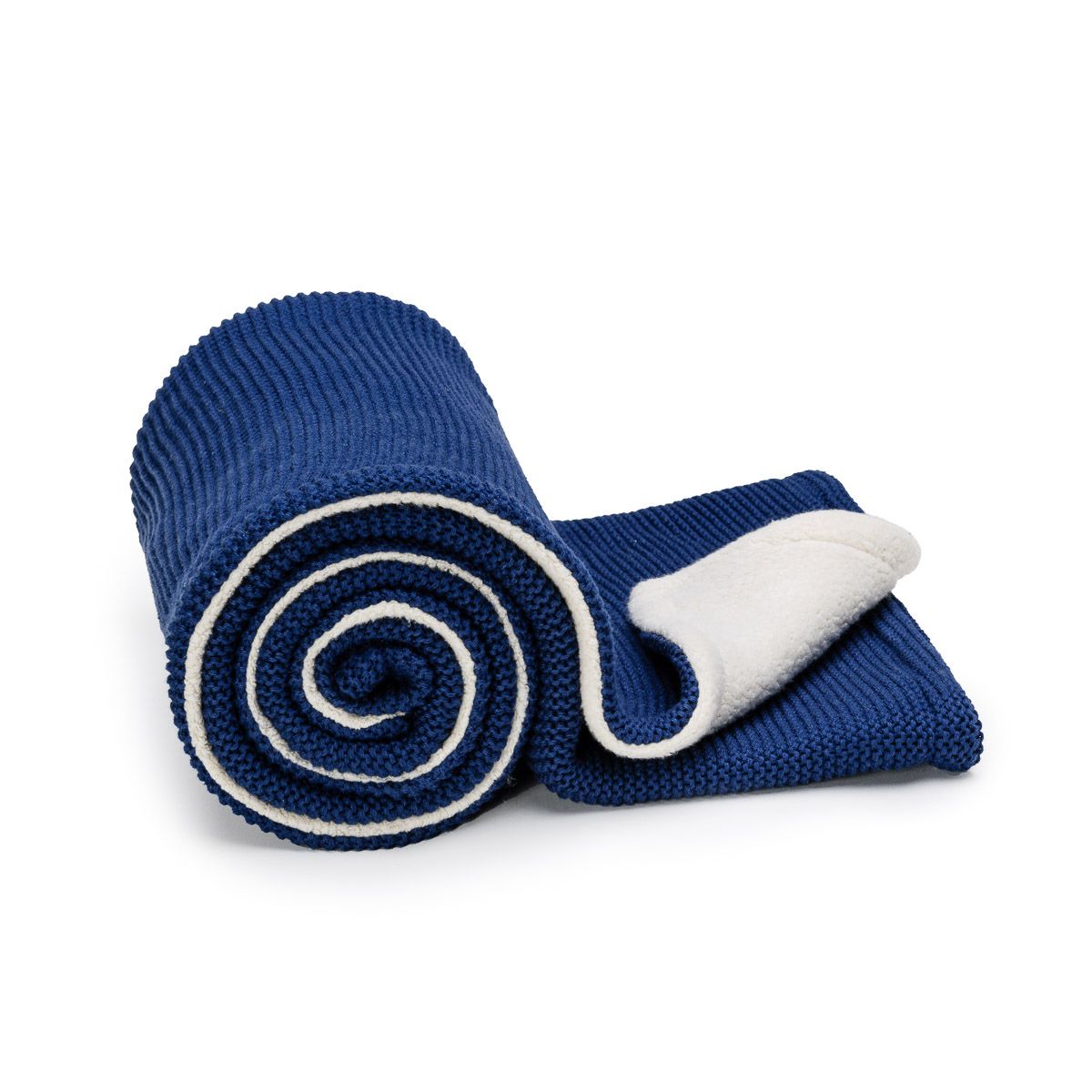 T-Tomi Gestrickte Decke Warm Dark blue waves 1 St