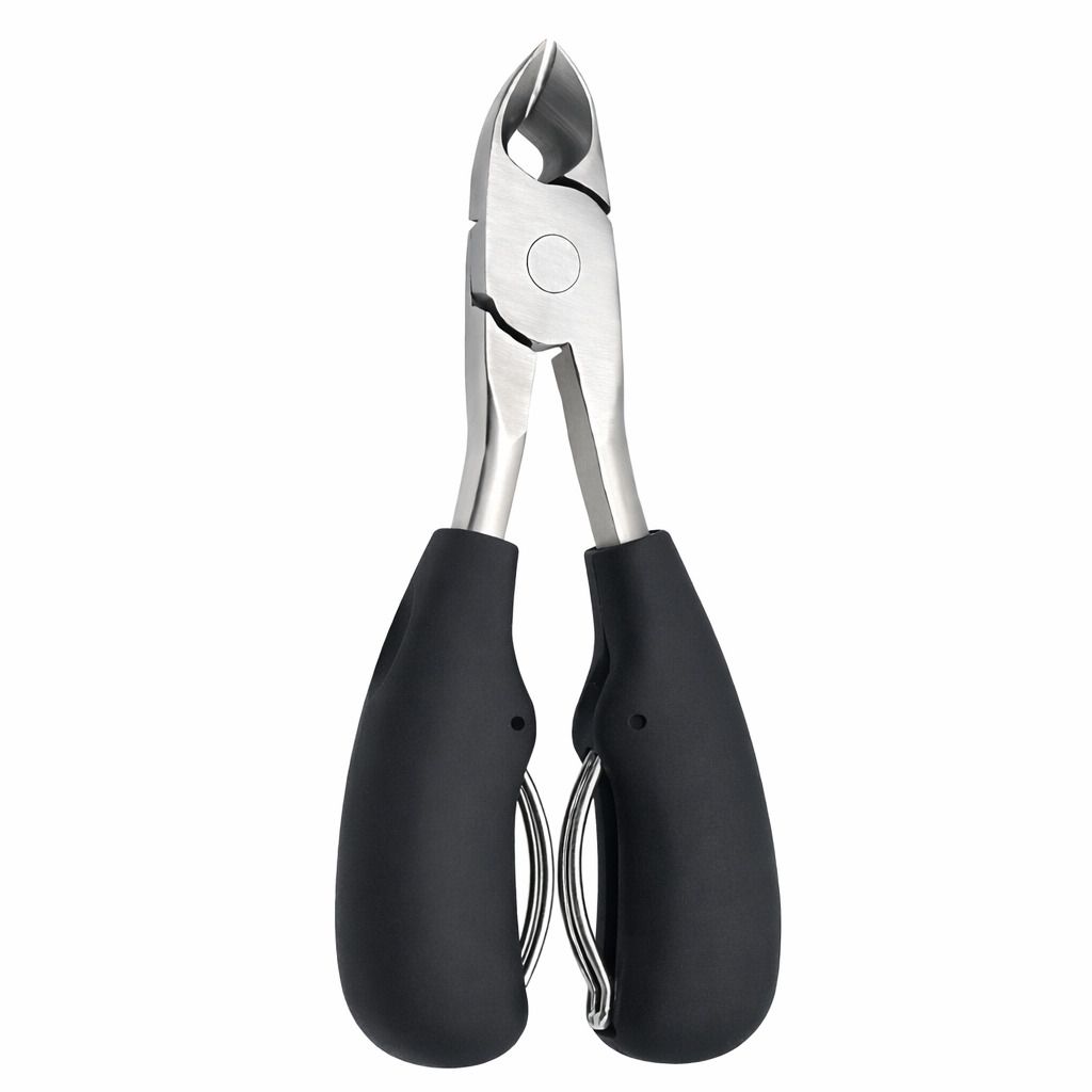 COOL-i Nagelknipser für dicke & brüchige Zehennägel, Präzisionszange mit gebogener Klinge