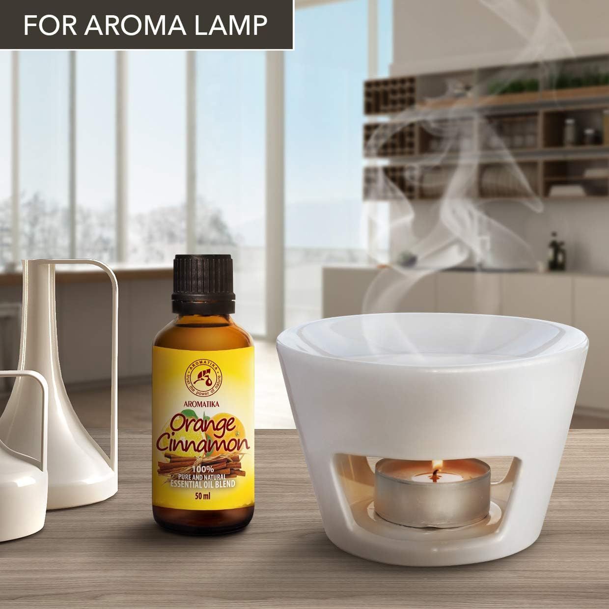 AROMATIKA Orange-Zimt Duftöl für eine Aromalampe.