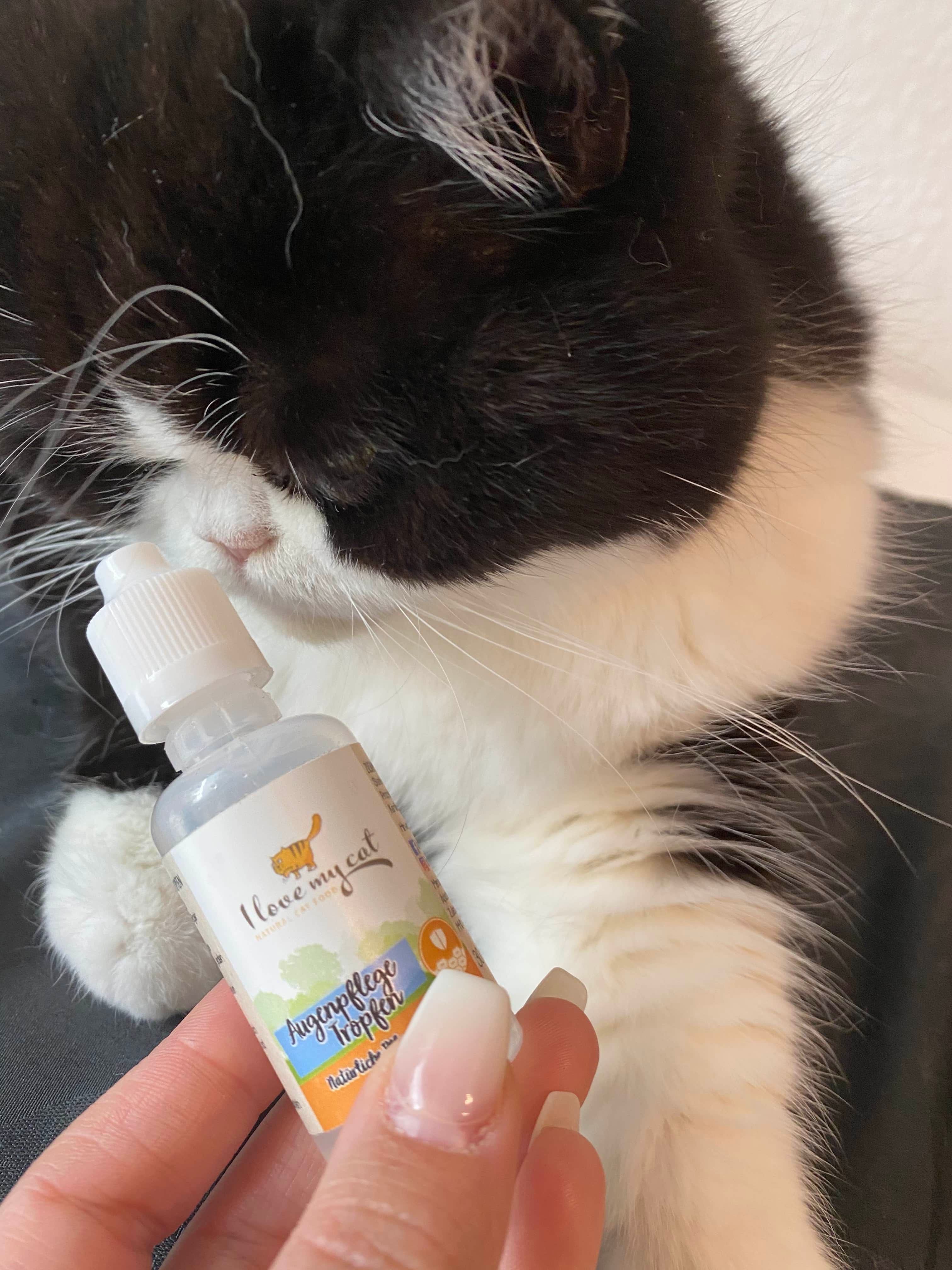 I love my cat hochwertiges Pflegeprodukt für Katzen - Augenpflege Tropfen 30 ml Augentropfen