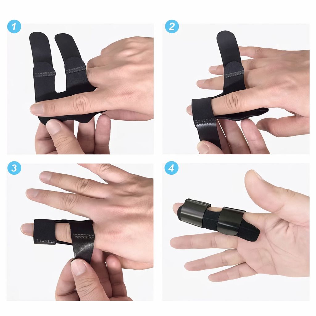 Fingerschiene verstellbar mit Aluminiumstütze, atmungsaktiv, für Alltag & Arbeit