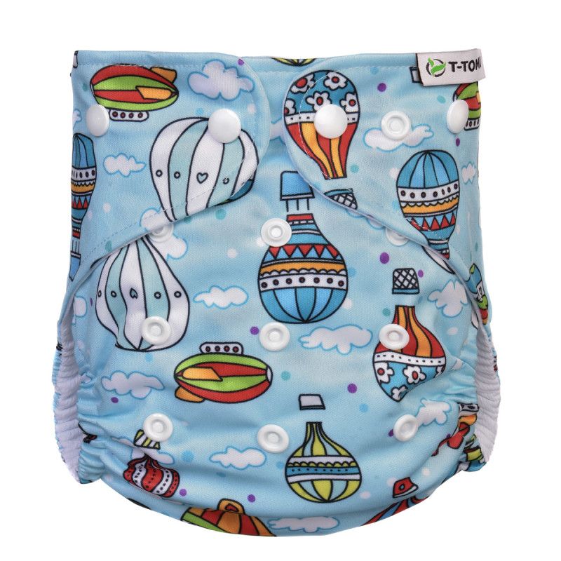 T-TOMI Pocketwindel (Typ AIO) - Druckknöpfe Air balloons