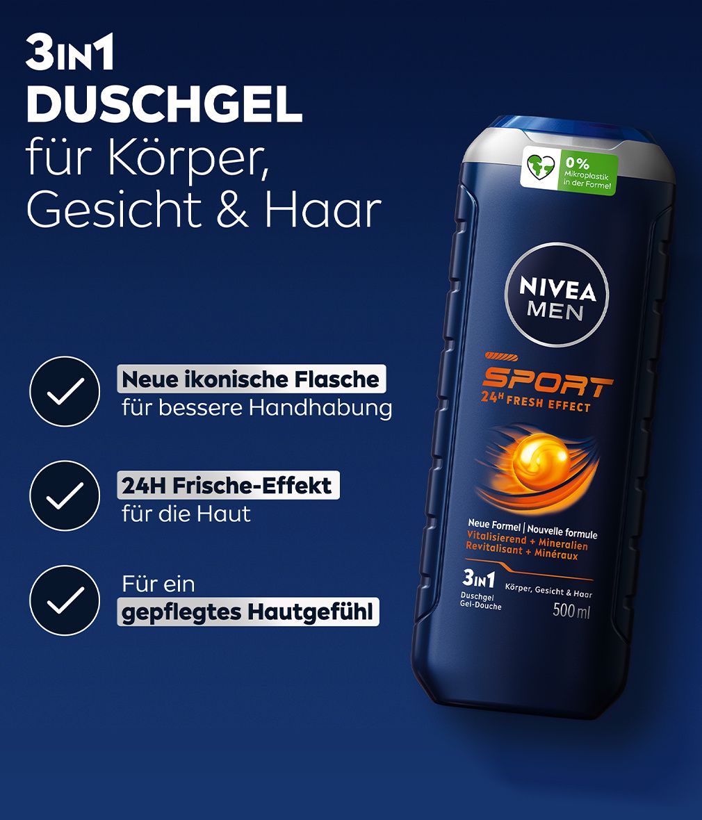 NIVEA MEN Pflegedusche Sport 3in1