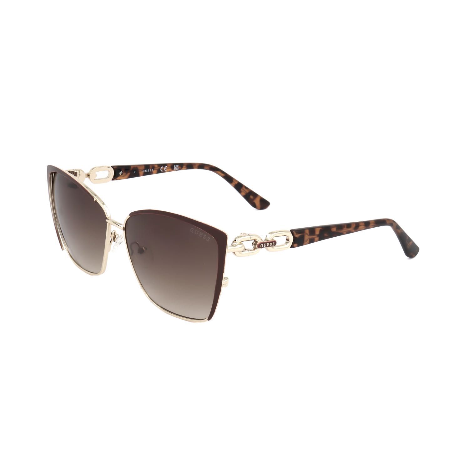 Guess Factory occhiali da sole donna GF00037 gold-coloured mottled brown