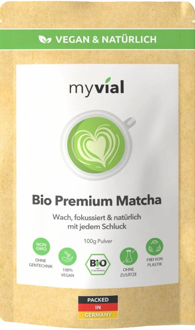 myvial® Premium Bio Matcha Tee - aus Japan Kagoshima - erlesen & steinvermahlen