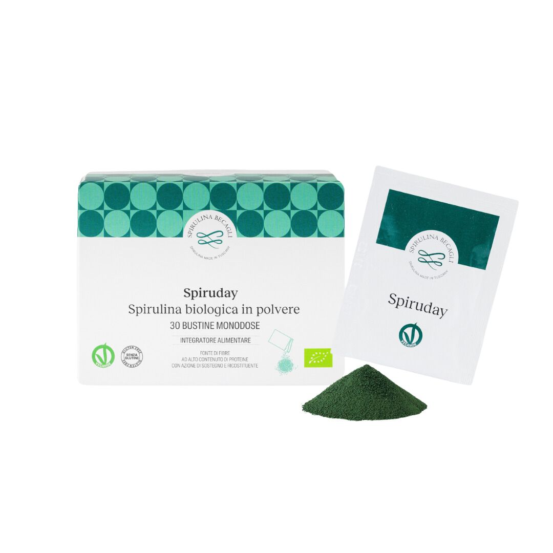 Spirulina Becagli Spiruday30 - Spirulina bustine mensile
