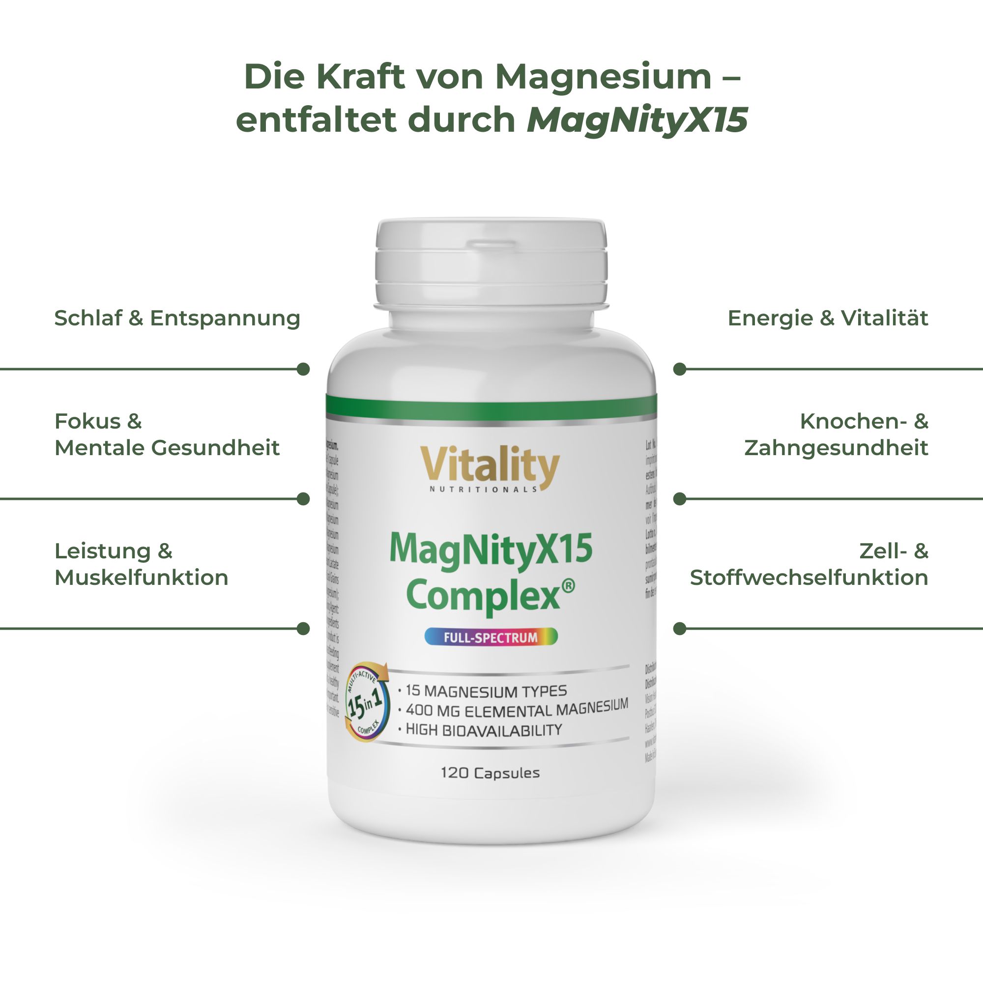Vitality Nutritionals MagNityX15 Complex