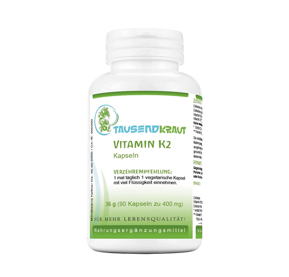 Tausendkraut Vitamin K2 Kapseln 100% all-trans