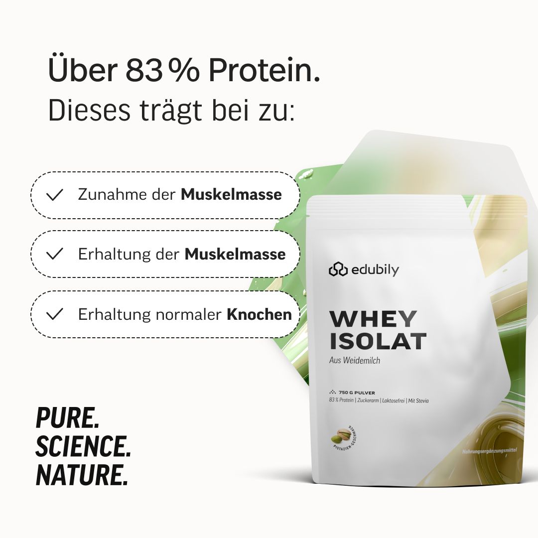 edubily® Whey Protein Isolat aus irischer Weidehaltung Pistazie