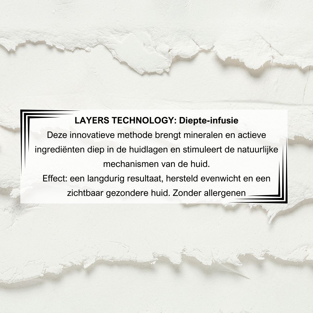 Tekst op papier: Layers Technology: Diepte-infusie. Beschrijft de methode en de resultaten.