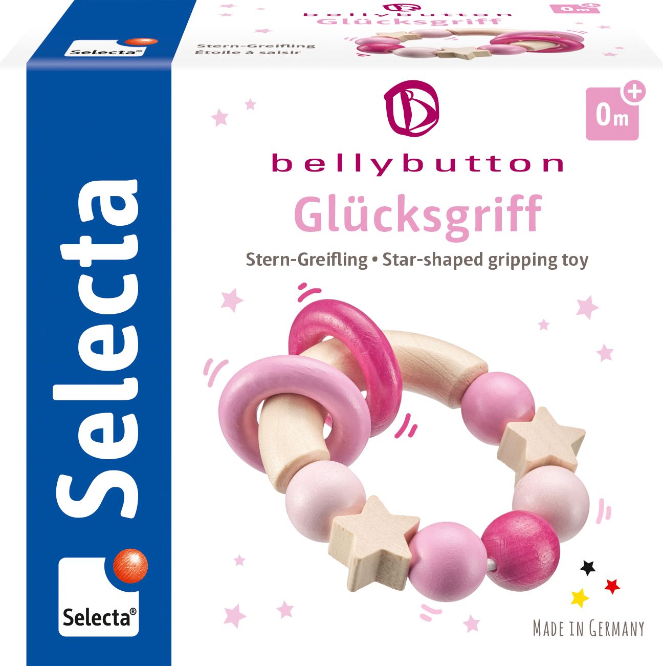 bellybutton by Selecta® - Glücksgriff rosa, 7,5 cm