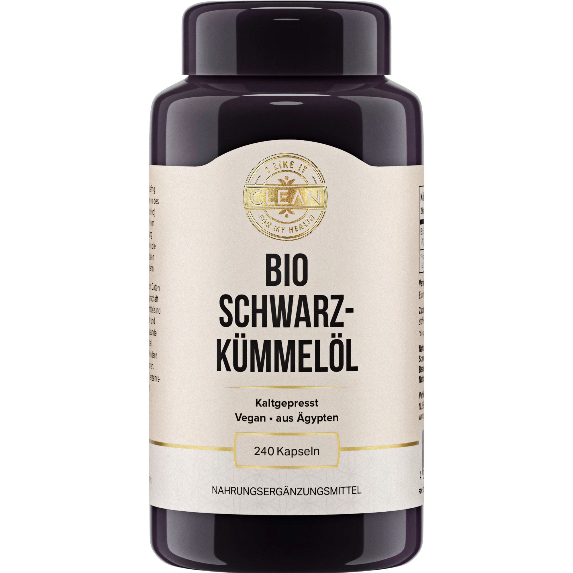 i-like-it-clean Schwarzkümmelöl 500 mg vegan