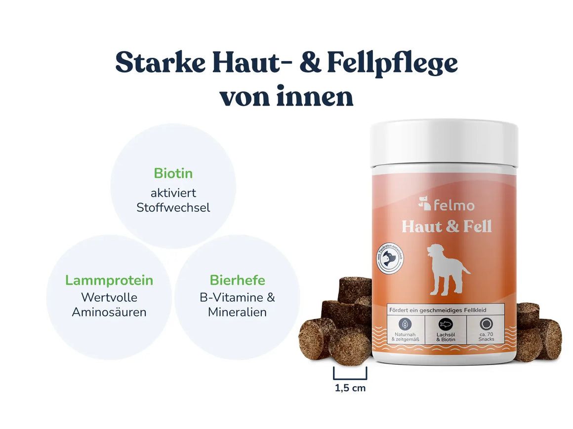 felmo Haut- & Fell-Snacks für Hunde