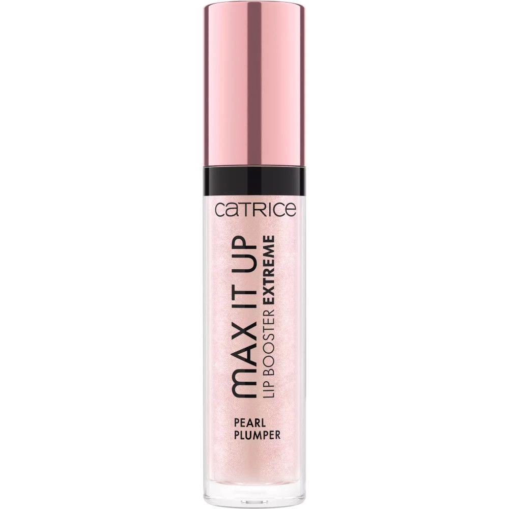 CATRICE MAX IT UP Lip Booster Extreme Pearl Plumper in schimmerndem Rosa.