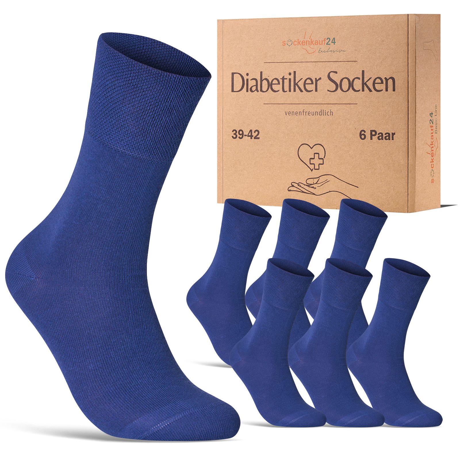 Diabetiker Socken mit Komfortbund für Damen und Herren