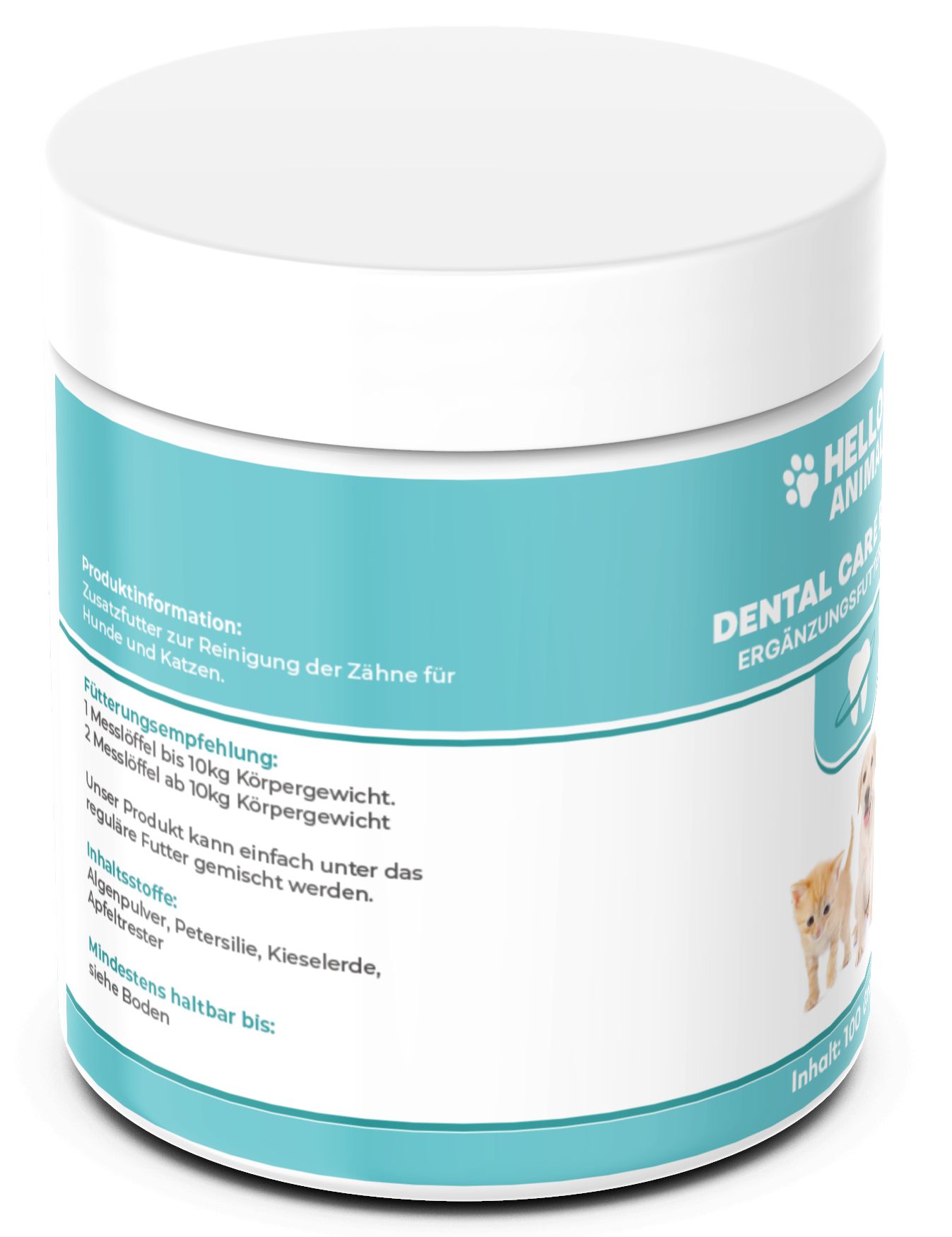 Hello Animal® | Dental Pulver gegen Zahnbelag & Maulgeruch 100 g