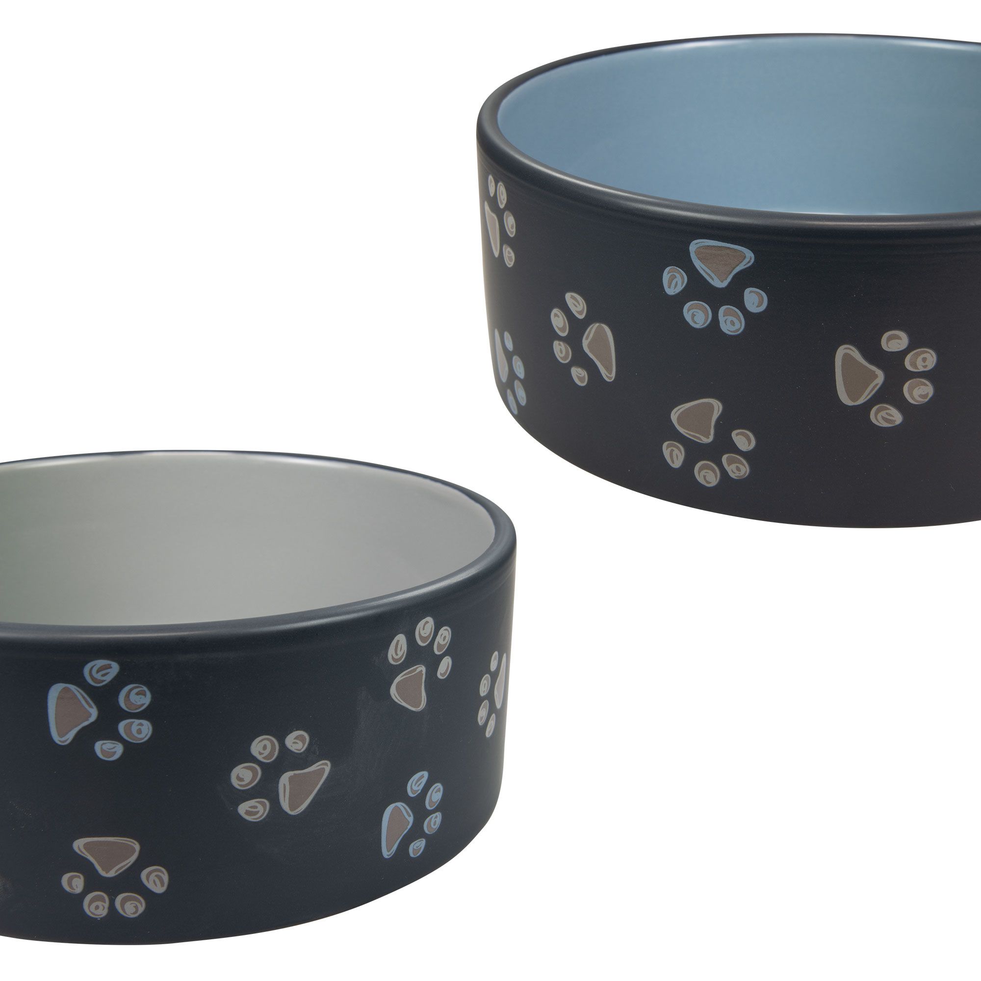 Hundenapf Jimmy - spülmaschinengeeignet - Set 2x0,75L - blau und grau