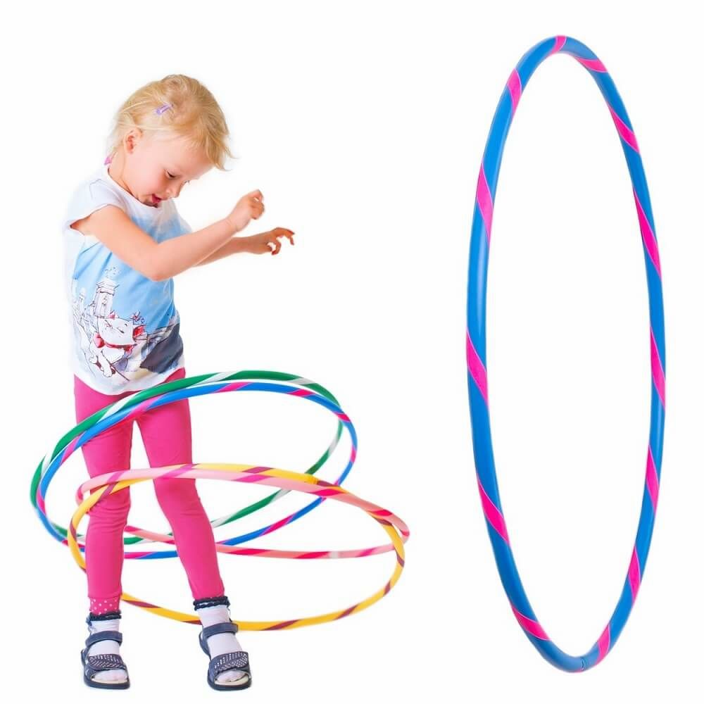 Hoopomania Kinder-Hula-Hoop mit Grip-Tape | Ø 70 cm Blau-Pink 1 St