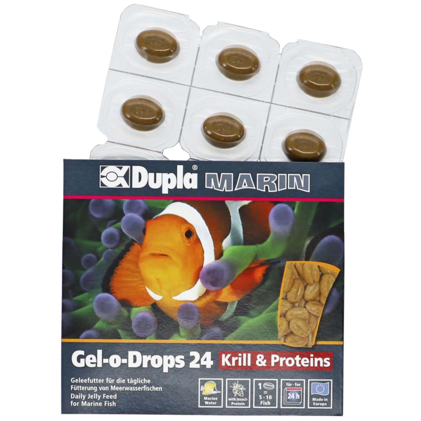 Dupla Marin Fischfutter Gel-o-Drops 24 Krill & Proteins 12x2 g