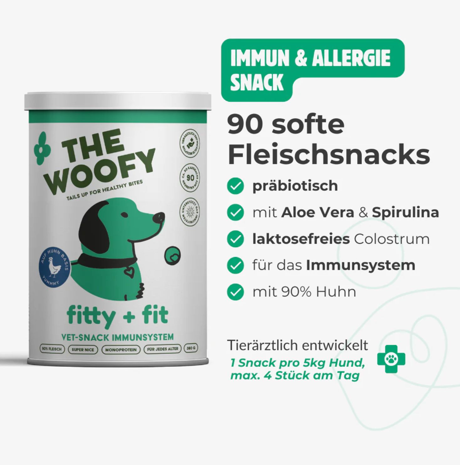 THE WOOFY Leckerli für Hunde Immunsystem