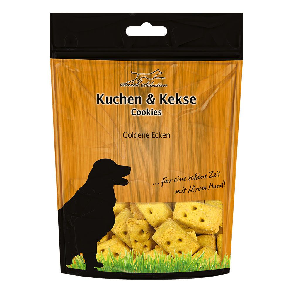 Schecker -goldene Ecken - Hundekekse mit herzhaftem Käsearoma - krümeln und fetten nicht