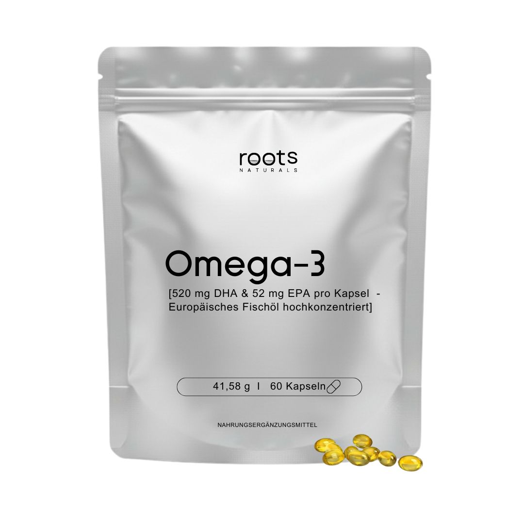 roots NATURALS® Omega 3 - Premium Fischöl [95% reinste Konzentration] ohne Fischgeschmack