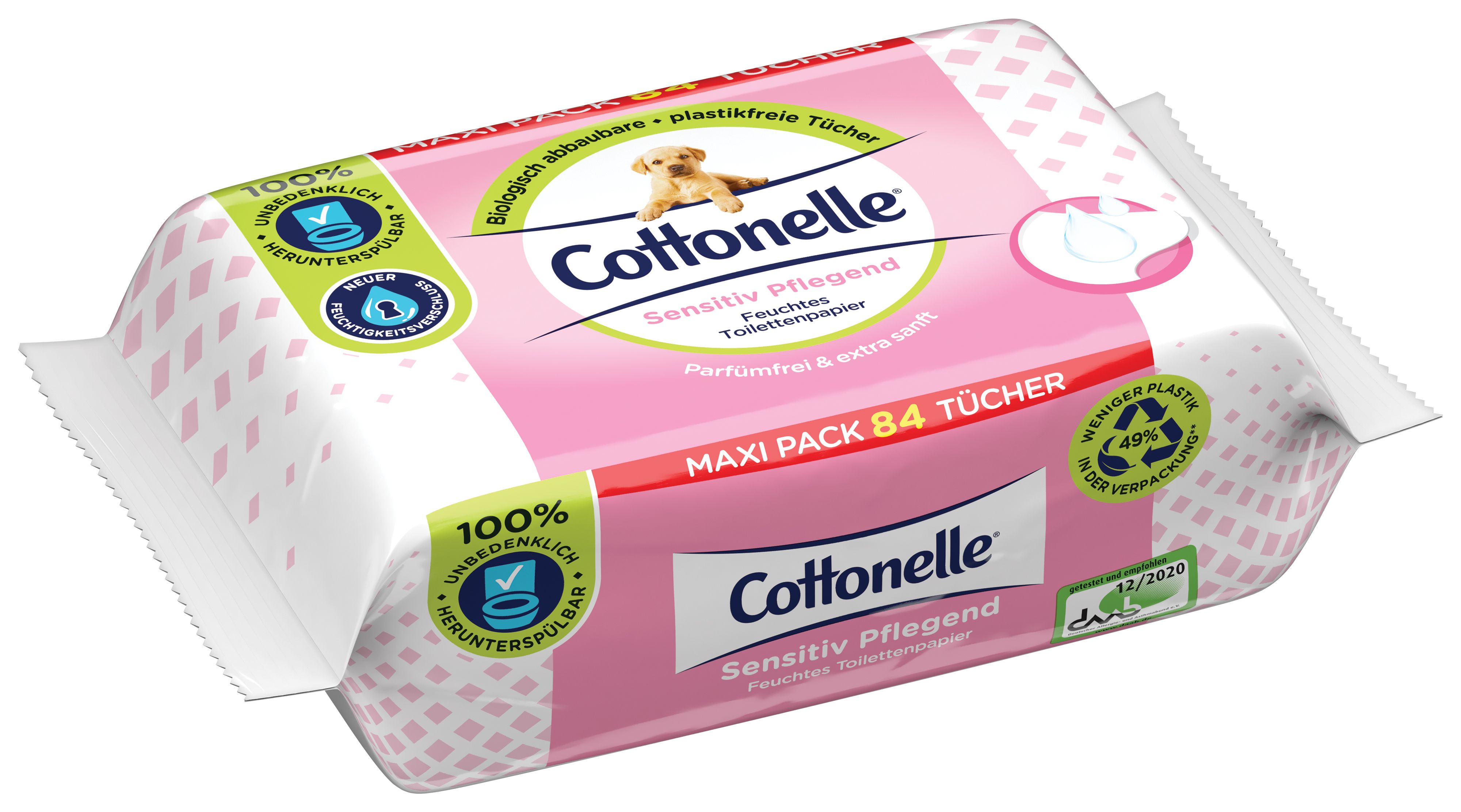 Cottonelle Feuchtes Toilettenpapier Sensitiv Pflegend Maxi-Pack