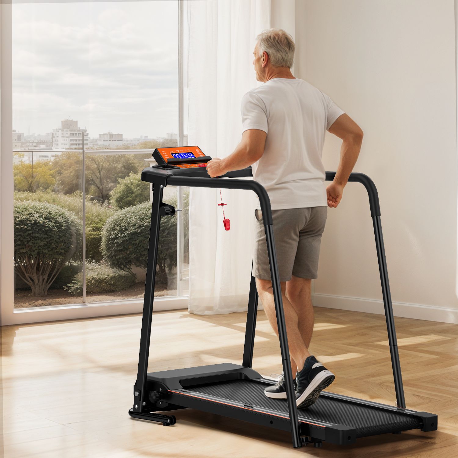 Tapis roulant allungabile per il recupero del fitness con controllo tramite app