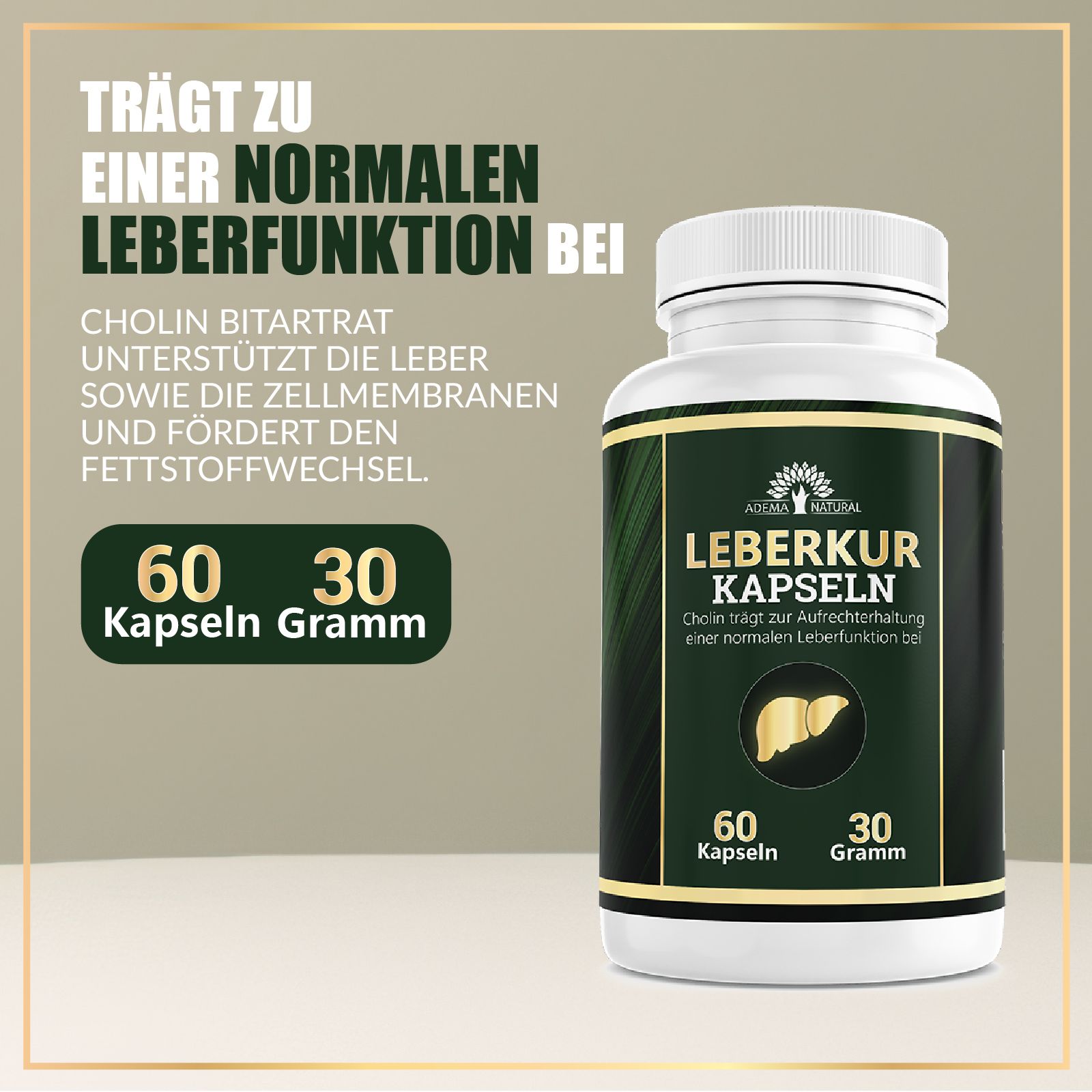 Adema Natural® | Leber Kur Kapseln | Leber entgiften